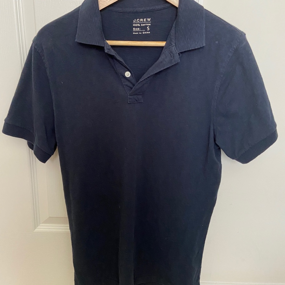 JCrew navy blue polo shirt